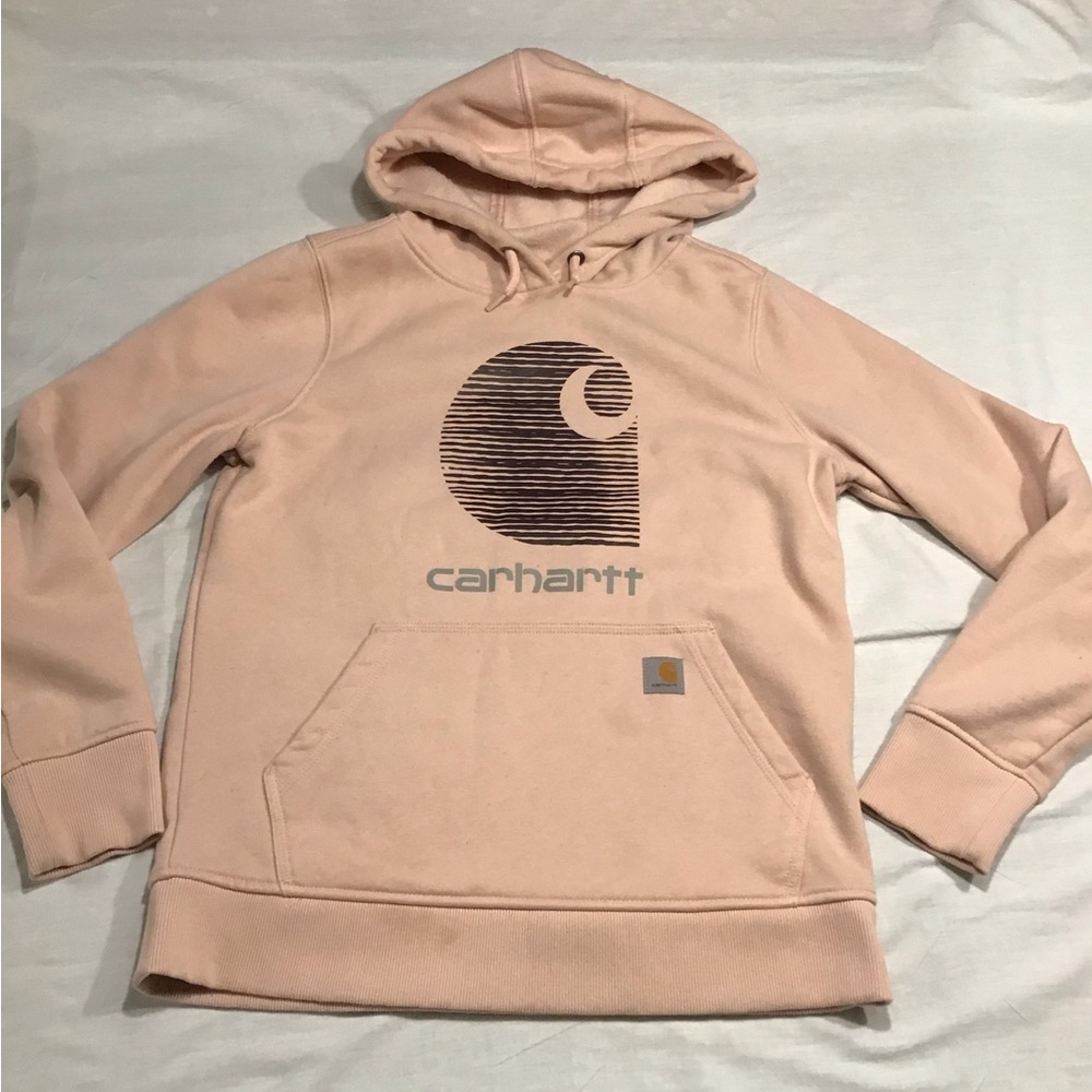 Carhartt Womens Rain Defender Relaxed Fit Hoodie Size S Pink Sweatshirt Grunge - Picture 6 of 14
